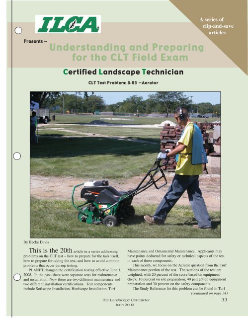 8.85 Aerator - Illinois Landscape Contractors Association