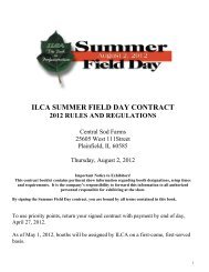 ILCA SUMMER FIELD DAY CONTRACT