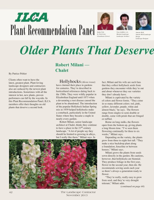 Plant Recommendation Panel