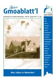 Gmoablatt'l - Gemeinde Weyarn