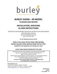 BURLEY G4240 – 49 MODEL