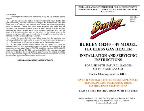 Burley Stove Replacement Glass and FREE Seal Various Models