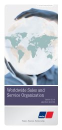 Worldwide Sales and Service Organization, Edition 3/10 - MTU Shop