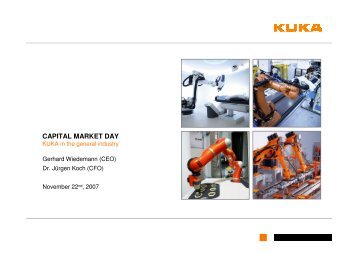 capital market day - KUKA Aktiengesellschaft