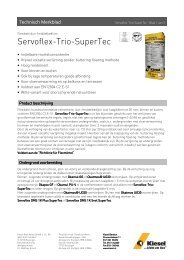 Servoflex Trio SuperTec_nl.pdf - Kiesel Bauchemie GmbH & Co.KG