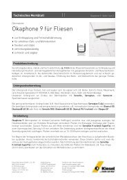 Okaphone 9 für Fliesen_de.pdf - Kiesel Bauchemie GmbH & Co.KG