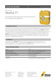 Dokumentvorlage Datenblatt - Kiesel Bauchemie GmbH & Co.KG