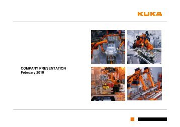 Company_presentation_ 20100208 - KUKA Aktiengesellschaft