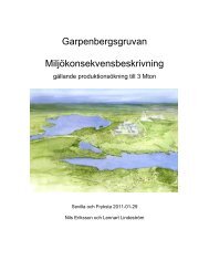 Garpenbergsgruvan Miljökonsekvensbeskrivning