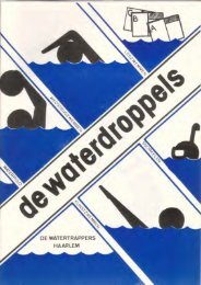 © Zwemvereniging De Watertrappers www.dewatertrappers.nl www.dwt-haarlem.nl