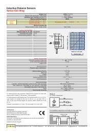 Inductive Distance Sensors Series IGA-18mg - Klaschka