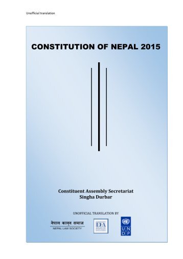 CONSTITUTION OF NEPAL 2015