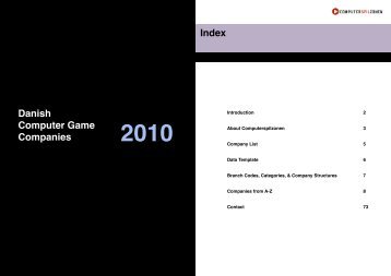 Danish Computer Game Companies Index - Copenhagen ...