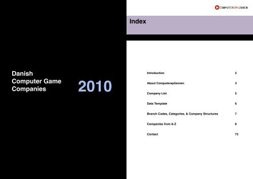Danish Computer Game Companies Index - Copenhagen ...