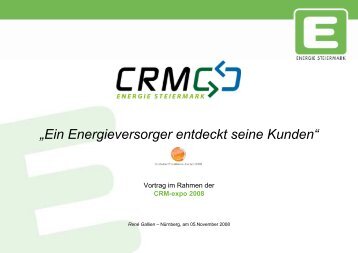 1. Zur Energie Steiermark AG - CRM-expo