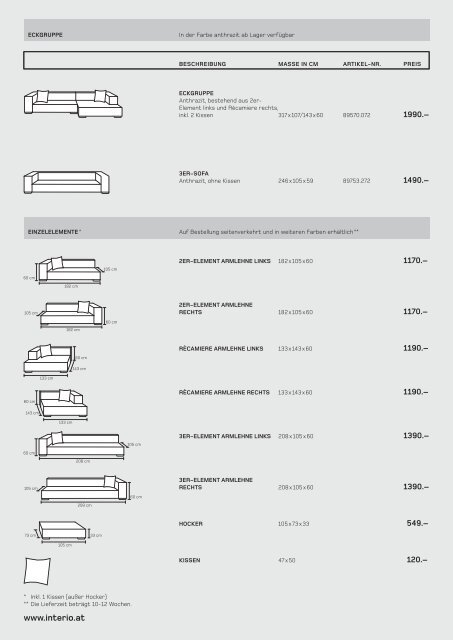 Musterlayout A4 - Interio