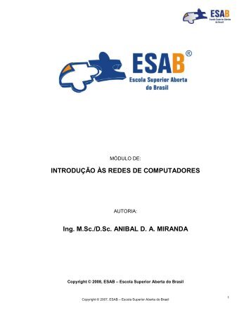 INTRODUÇÃO ÀS REDES DE COMPUTADORES Ing. M.Sc./D ... - FTP