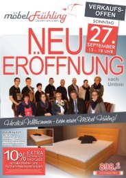 Möbelhaus Frühling - NEU-Eröffnung