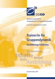 Ausbildungsrichtlinien - DGGO