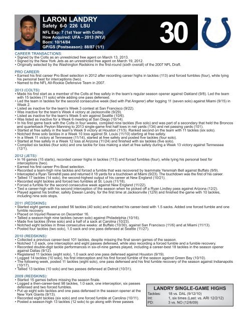 INDIANAPOLIS COLTS WEEKLY PRESS RELEASE