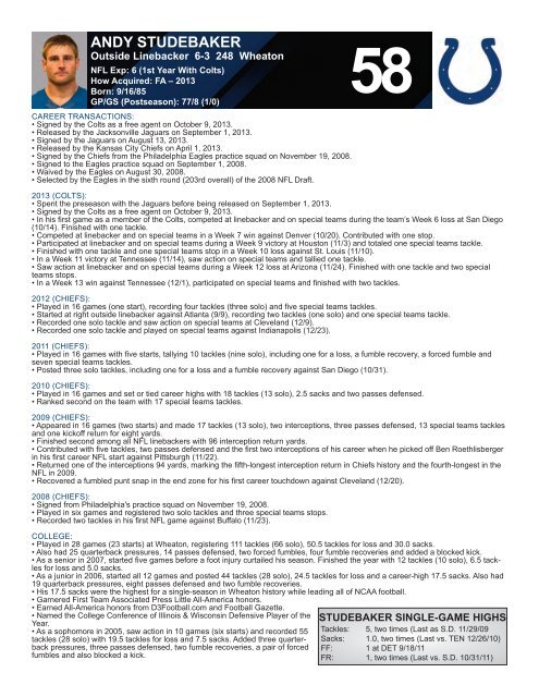 INDIANAPOLIS COLTS WEEKLY PRESS RELEASE