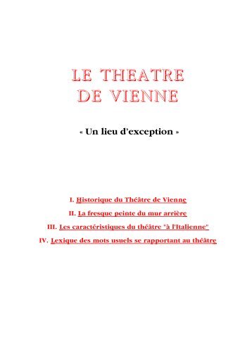 LE THEATRE DE VIENNE