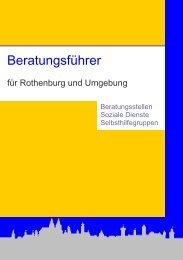 Beratungsführer 2010 - Rothenburg ob der Tauber