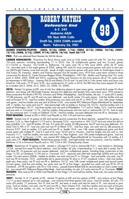 2011 Colts Media Guide - Nfl