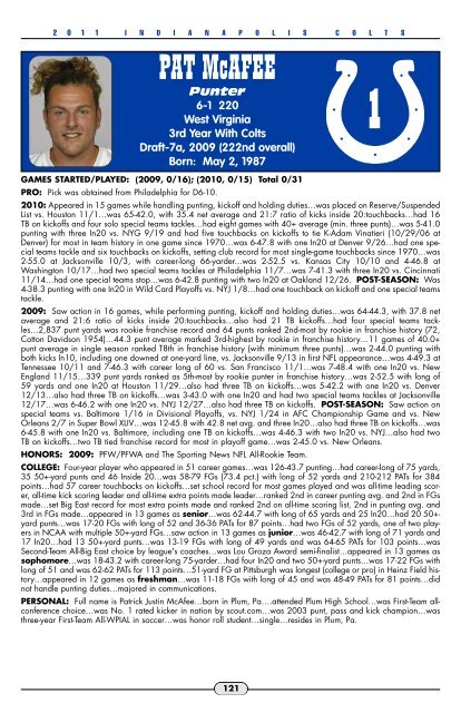 2011 Colts Media Guide - Nfl