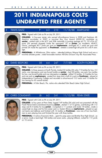 2011 Colts Media Guide - Nfl