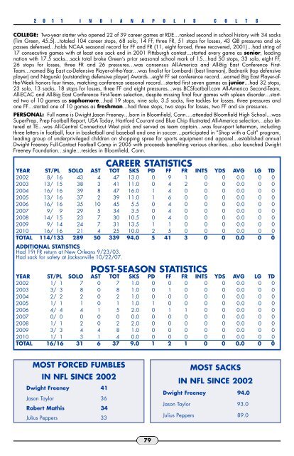 2011 Colts Media Guide - Nfl