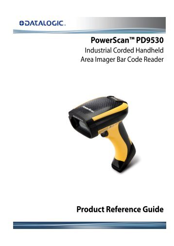 Barcodescanner Datalogic PowerScan PD9500 Benutzerhandbuch