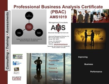 Professional Business Analysis Certificate (PBAC) - Advanced ...