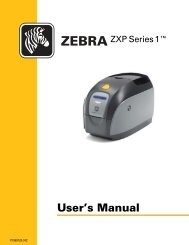 Farb-Kartendrucker Zebra ZXP-1 Benutzerhandbuch