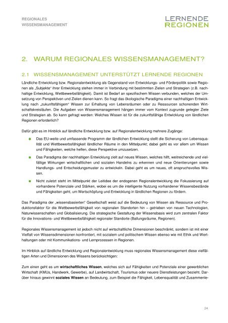 Regionales Wissensmanagement - Österreichisches Institut für ...