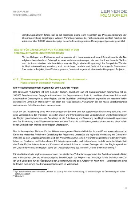 Regionales Wissensmanagement - Österreichisches Institut für ...