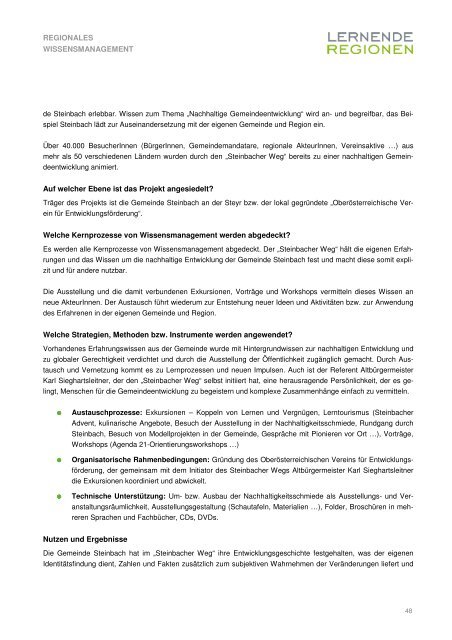 Regionales Wissensmanagement - Österreichisches Institut für ...