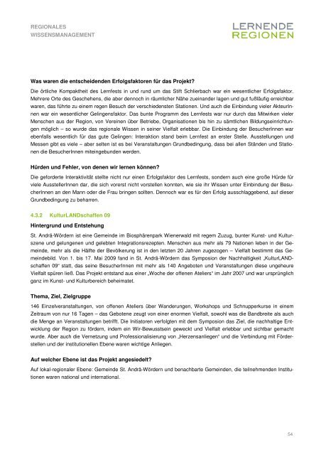 Regionales Wissensmanagement - Österreichisches Institut für ...