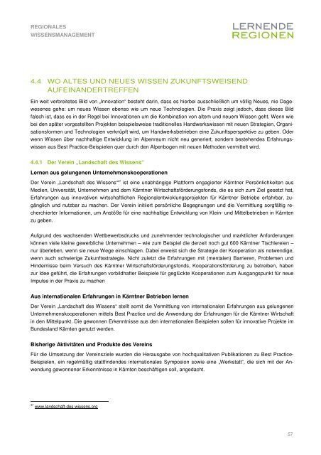 Regionales Wissensmanagement - Österreichisches Institut für ...