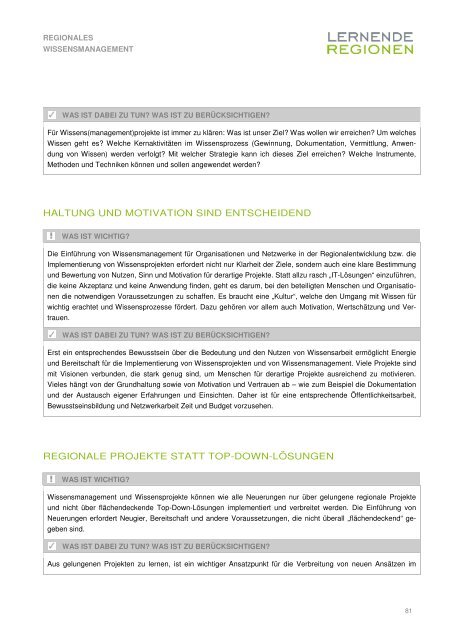 Regionales Wissensmanagement - Österreichisches Institut für ...