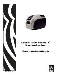 Farb-Kartendrucker Zebra ZXP-3 Benutzerhandbuch