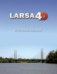 LARSA 4D Reference Manual - LARSA, Inc.