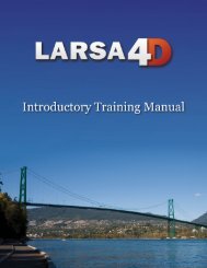 A manual for - LARSA, Inc.