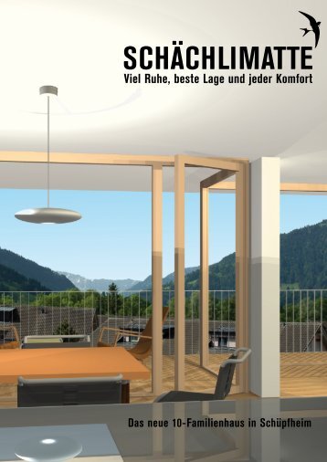 Das neue 10-Familienhaus in Schüpfheim