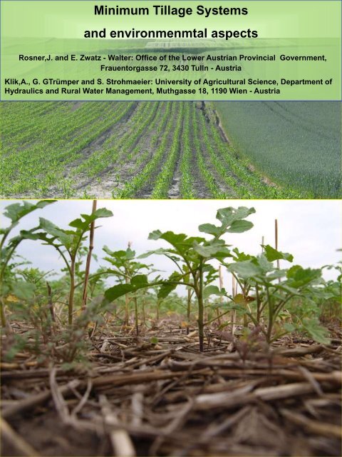 Minimum Tillage Systems and environmenmtal aspects