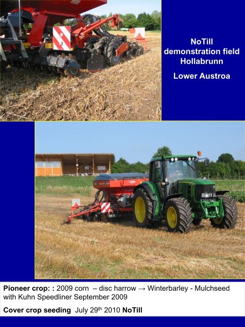 Minimum Tillage Systems and environmenmtal aspects