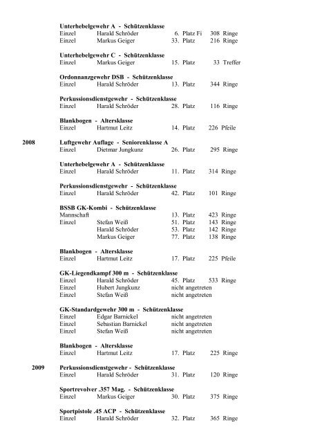 Teilnahme an Bayerischen Meisterschaften