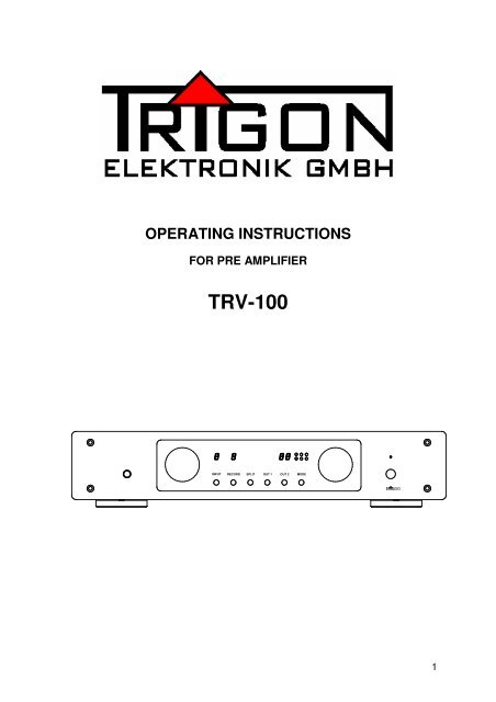 TRV-100 - Trigon Elektronik GmbH