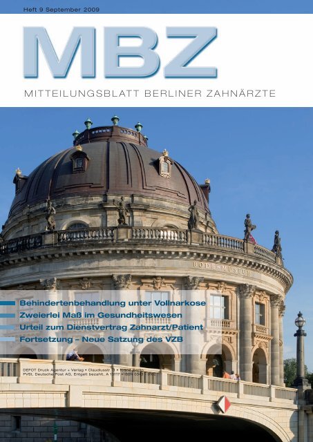 MBZ Ausgabe 09/2009 - Zahnärztekammer Berlin