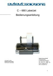 Farbetikettendrucker Godex C-680 Benutzerhandbuch